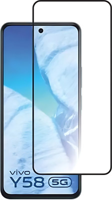 Mobtech Edge To Edge Tempered Glass for Vivo Y58 5G, Vivo Y58(Pack of 1)