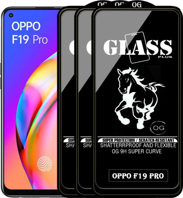 PFOAM Edge To Edge Tempered Glass for OPPO F19 PRO(Pack of 3)