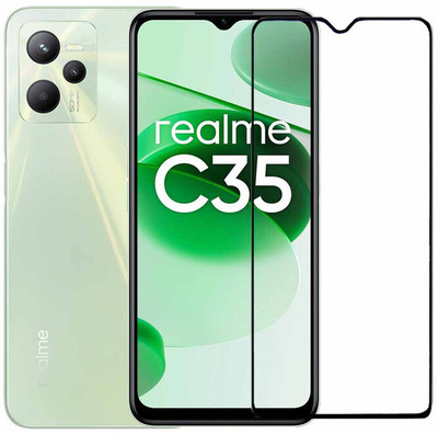 Expromium Edge To Edge Tempered Glass for Realme C35(Pack of 1)