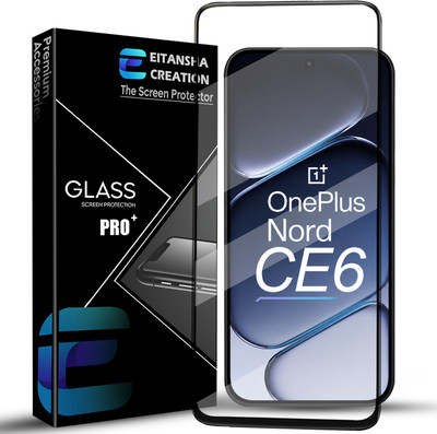 EITANSHA CREATION Edge To Edge Tempered Glass for OnePlus Nord CE6 5G, OnePlus Nord CE 6(Pack of 1)