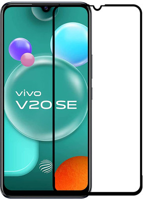 VISHZONE Edge To Edge Tempered Glass for Vivo V20 SE(Pack of 1)