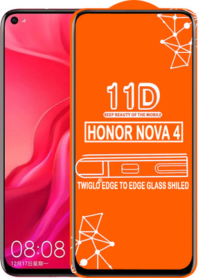 TWIGLO Edge To Edge Tempered Glass for HONOR NOVA 4(Pack of 1)
