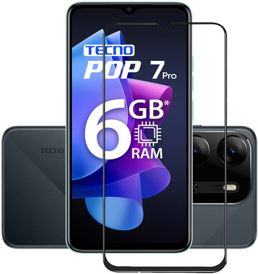 INFINITYWORLD Edge To Edge Tempered Glass for Tecno POP 7 Pro(Pack of 1)
