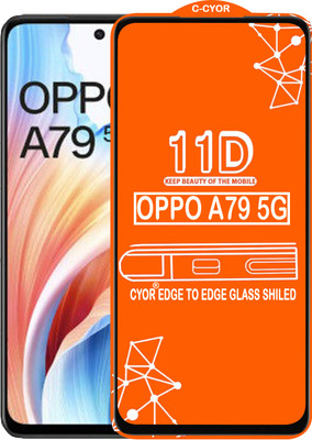 CYOR Edge To Edge Tempered Glass for OPPO A79 5G(Pack of 1)