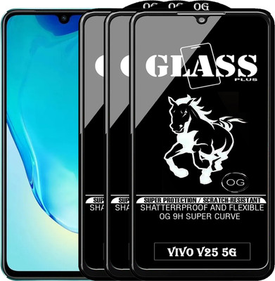 PFOAM Edge To Edge Tempered Glass for VIVO V25 5G(Pack of 3)