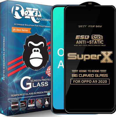Roxel Edge To Edge Tempered Glass for OPPO A9 2020(Pack of 1)