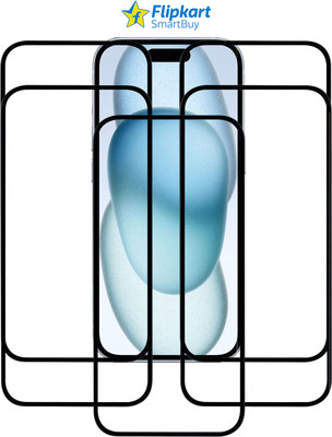 Flipkart SmartBuy Edge To Edge Tempered Glass for IPHONE 15 PLUS(Pack of 5)