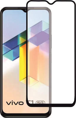 M A ZONE Edge To Edge Tempered Glass for VIVO T1 5G(Pack of 1)