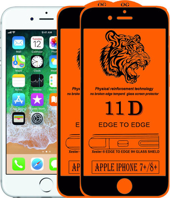 Xester Edge To Edge Tempered Glass for Apple iPhone 7 Plus(Pack of 2)