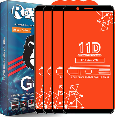 Roxel Edge To Edge Tempered Glass for Vivo Y71I(Pack of 4)