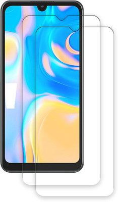 SOMTONE Edge To Edge Tempered Glass for itel A04 TEMPERED GUARD FRONTP2(Pack of 2)