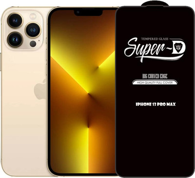 Bigil Edge To Edge Tempered Glass for iPhone 13 Pro Max, D Plus Super D Glass crystal clear(Pack of 1)
