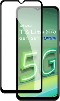 SRT Edge To Edge Tempered Glass for Vivo T3 Lite 5G(Pack of 1)