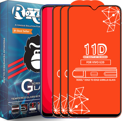 Roxel Edge To Edge Tempered Glass for Vivo U20(Pack of 3)