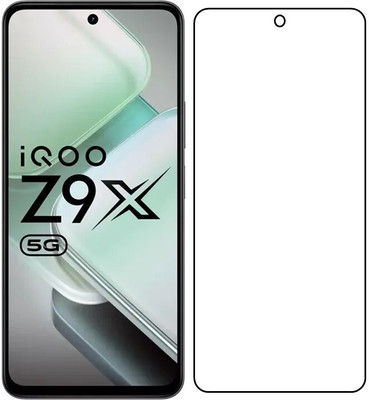 ARMORX Edge To Edge Tempered Glass for IQOO Z9x Smart Mobile Plastic And Fiber Impossible Flexible Tempered Glass IQOO Z9x(Pack of 1)