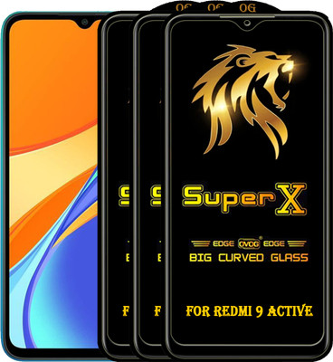 PFOAM Edge To Edge Tempered Glass for REDMI 9 ACTIVE(Pack of 3)