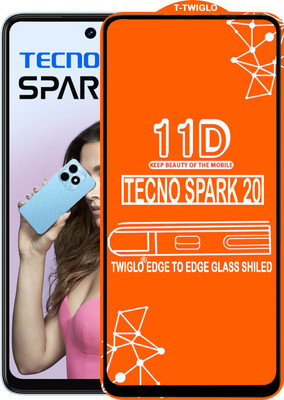 TWIGLO Edge To Edge Tempered Glass for TECNO SPARK 20(Pack of 1)