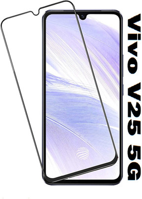 welldesign Edge To Edge Tempered Glass for Vivo V25 5G(Pack of 1)