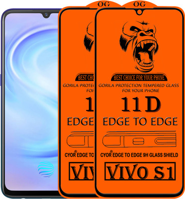 CYOR Edge To Edge Tempered Glass for VIVO S1(Pack of 2)