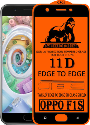 TWIGLO Edge To Edge Tempered Glass for Oppo F1s(Pack of 1)