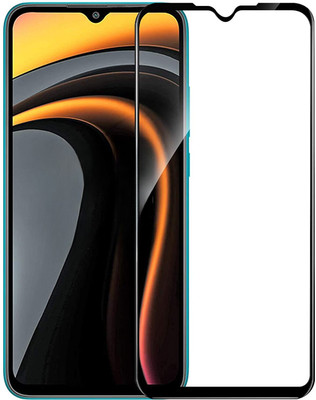 MD SHILD Edge To Edge Tempered Glass for Poco C3, Poco C31, Poco C50, Poco C51, 2.5D Curved Edge Premium Tempered Glass for Ultimate Protection(Pack of 1)