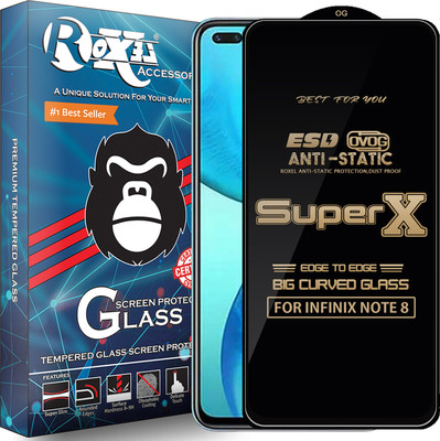 Roxel Edge To Edge Tempered Glass for INFINIX NOTE 8(Pack of 1)
