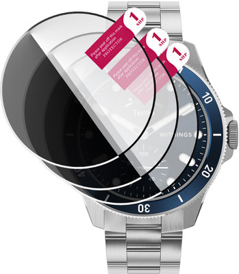 HIDEOUS Edge To Edge Tempered Glass for Withings ScanWatch Nova(Pack of 3)