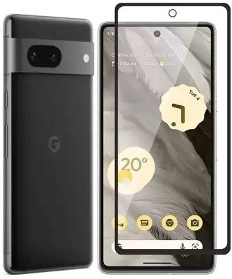 DANRAVUSJT Edge To Edge Tempered Glass for Google Pixel 7A(Pack of 1)
