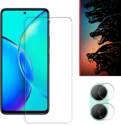 SOMTONE Edge To Edge Tempered Glass for vivo Y36 5G Tempered Glass Screen Protector | Anti-Scratch | Edge to Edge Full Coverage | 9H Hardness ( 1 FRONT SCREEN GUARD + 1 CAMERA LENS PROTECTOR + 1 FREE BACK EMBOSSED SKIN061 )(Pack of 1) SOMTONE Edge To Edge Tempered Glass for vivo Y36 5G Tempered Glass Screen Protector | Anti-Scratch | Edge to Edge Full Coverage | 9H Hardness ( 1 FRONT SCREEN GUARD + 1 CAMERA LENS PROTECTOR + 1 FREE BACK EMBOSSED SKIN061 )(Pack of 1)