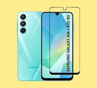 GORILLA FIVE Edge To Edge Tempered Glass for Samsung Galaxy A26 5G, SAMSUNG Galaxy A16 5G, Samsung Galaxy F16 5G, Samsung Galaxy M16 5G(Pack of 1)