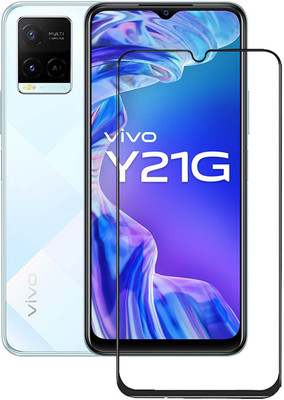 NKCASE Edge To Edge Tempered Glass for Vivo Y21G(Pack of 1)