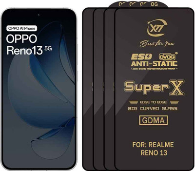 GDMA Edge To Edge Tempered Glass for OPPO RENO 13(Pack of 4)