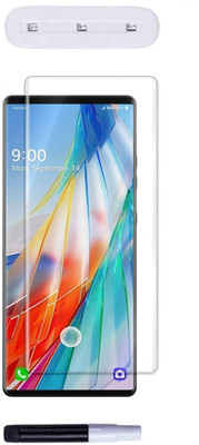Mersal Edge To Edge Tempered Glass for LG Wing, UV Glass 9H Case Friendly, Edge to Edge Full Front Screen Precise Cutout Bubble(Pack of 1)