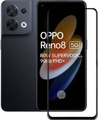 Caseline Edge To Edge Tempered Glass for OPPO Reno8, Reno8 5G, OPPO Reno8 5G(Pack of 1)