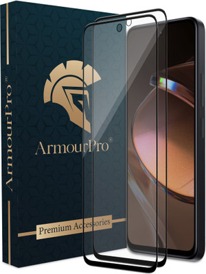 ArmourPro Edge To Edge Tempered Glass for Redmi 12 4G, Redmi 12, Redmi 12 5G, Poco M6 Pro 5G, Poco M6 Pro(Pack of 2)