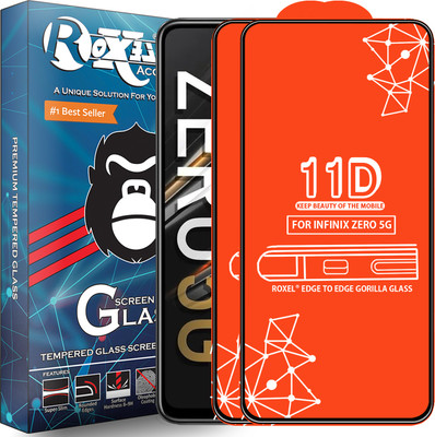 Roxel Edge To Edge Tempered Glass for Infinix Zero 5G(Pack of 2)