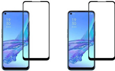 DMJHP Edge To Edge Tempered Glass for Oppo A53(Pack of 2)