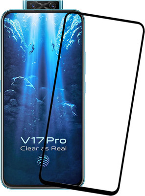 Karpine Edge To Edge Tempered Glass for Vivo V17 Pro(Pack of 1)