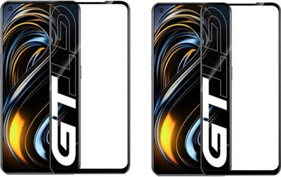 DMJHP Edge To Edge Tempered Glass for Realme GT 5G(Pack of 2)