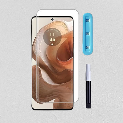 GORILLA FIVE FLEXII Edge To Edge Tempered Glass for Moto Edge 50 Ultra 5G / Motorola Edge 50 Ultra / Moto Edge 50 Pro Premium Ultra-High Resolution Display(Pack of 1)