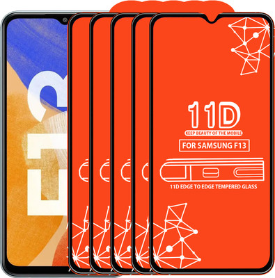 Roxel Edge To Edge Tempered Glass for Samsung Galaxy F13(Pack of 5)