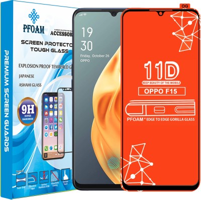 PFOAM Edge To Edge Tempered Glass for OPPO F15(Pack of 1)