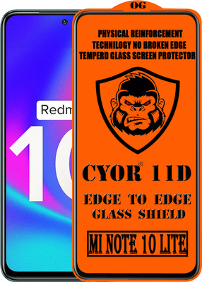 CYOR Edge To Edge Tempered Glass for REDMI NOTE 10 LITE(Pack of 1)