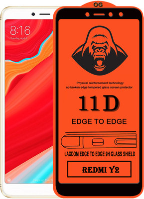 Laxdom Edge To Edge Tempered Glass for Mi Redmi Y2(Pack of 1)
