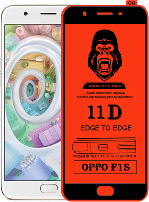 Laxdom Edge To Edge Tempered Glass for Oppo F1s(Pack of 1)