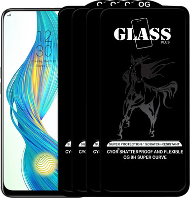 CYOR Edge To Edge Tempered Glass for Realme X(Pack of 4)