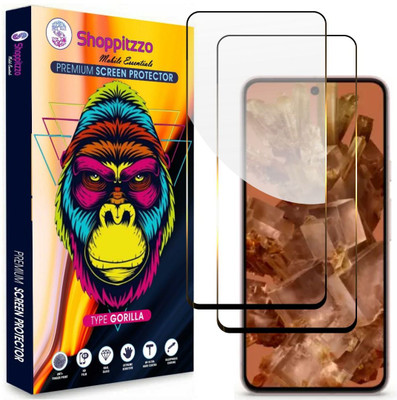 Shoppitzzo Edge To Edge Tempered Glass for Google Pixel 8 (6.2 Inch)(Pack of 2)