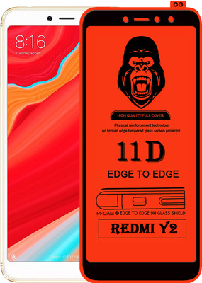 Laxdom Edge To Edge Tempered Glass for Mi Redmi Y2(Pack of 1)