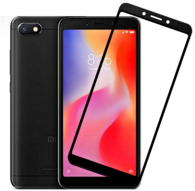 9H Edge To Edge Tempered Glass for Xiaomi Redmi 6A-Tempered Glass | Full Coverage Edge to Edge Ultra-Strong, Ultra-Clear, 11D Screen Protector with Easy Installation Kit(Pack of 1)