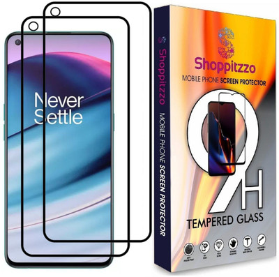 Shoppitzzo Edge To Edge Tempered Glass for OnePlus Nord CE 2 Lite/*DuraGlass*Tempered Glass/Full Screen Coverage-Edge to Edge/9H(Pack of 2)